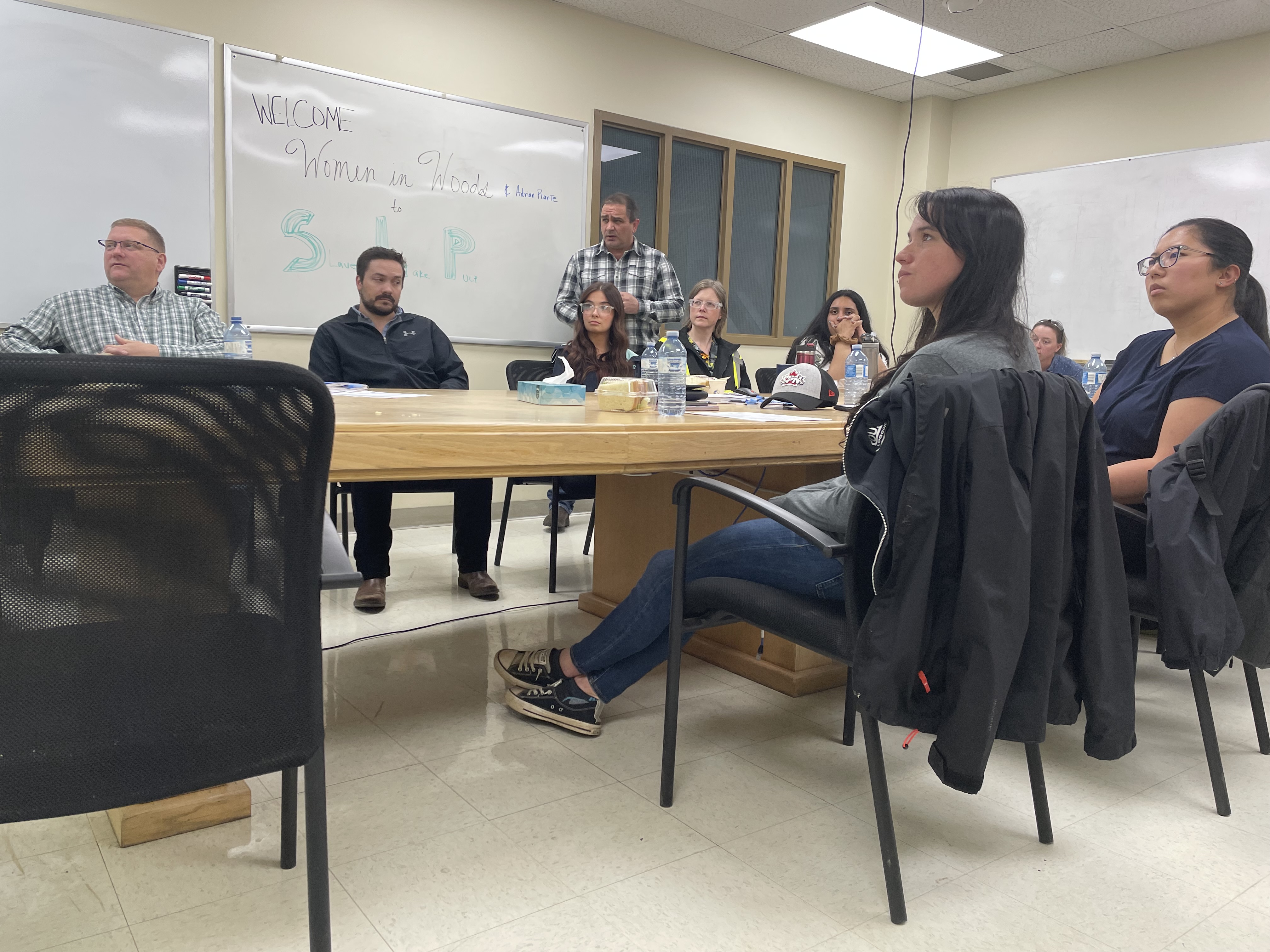 Adrian Plante, Vice President, Canadian Lumber, participates in a Women in Wood session.