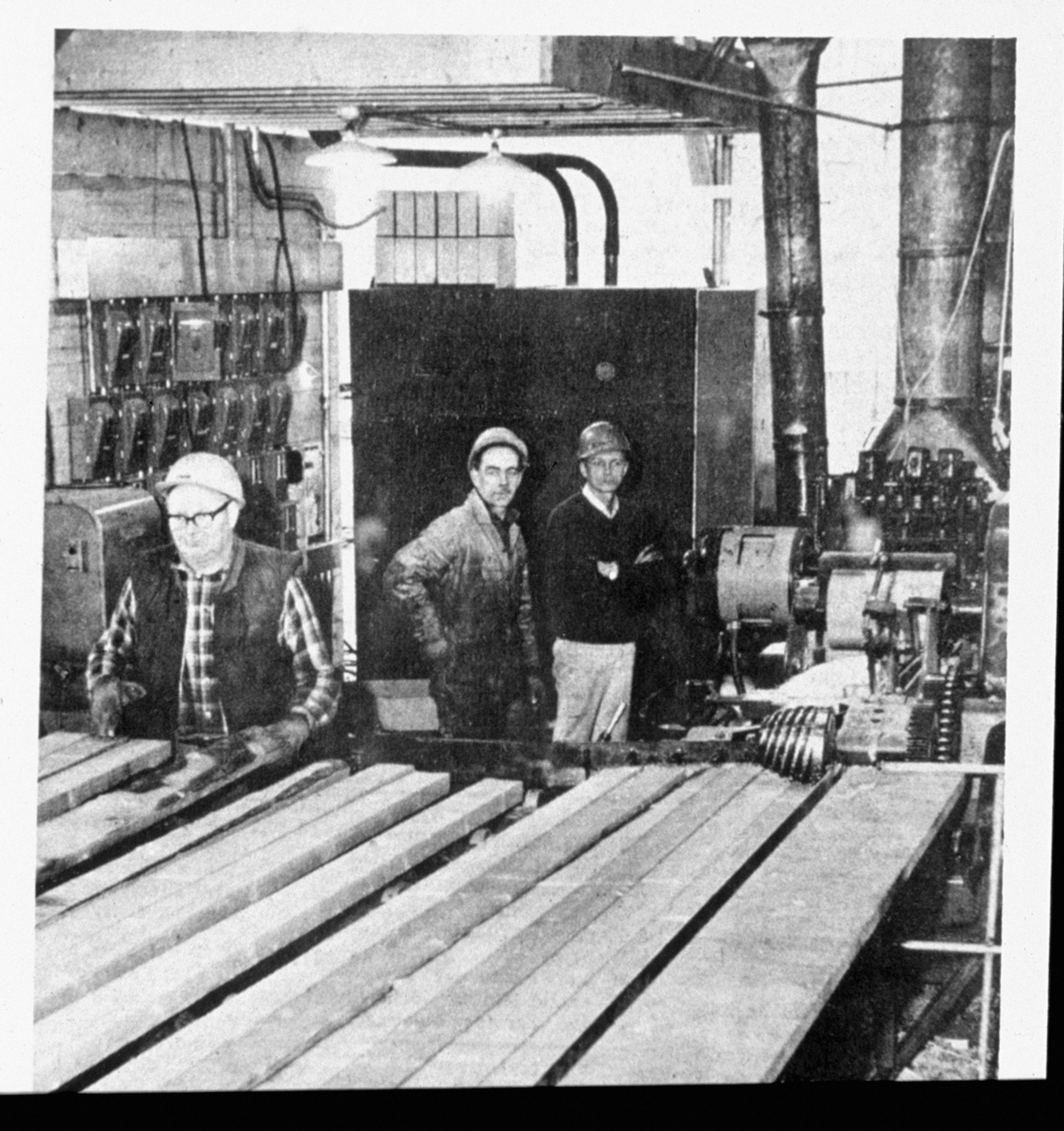Doug Floyd (right) with fellow employees Clint Smith and Ray Hill.