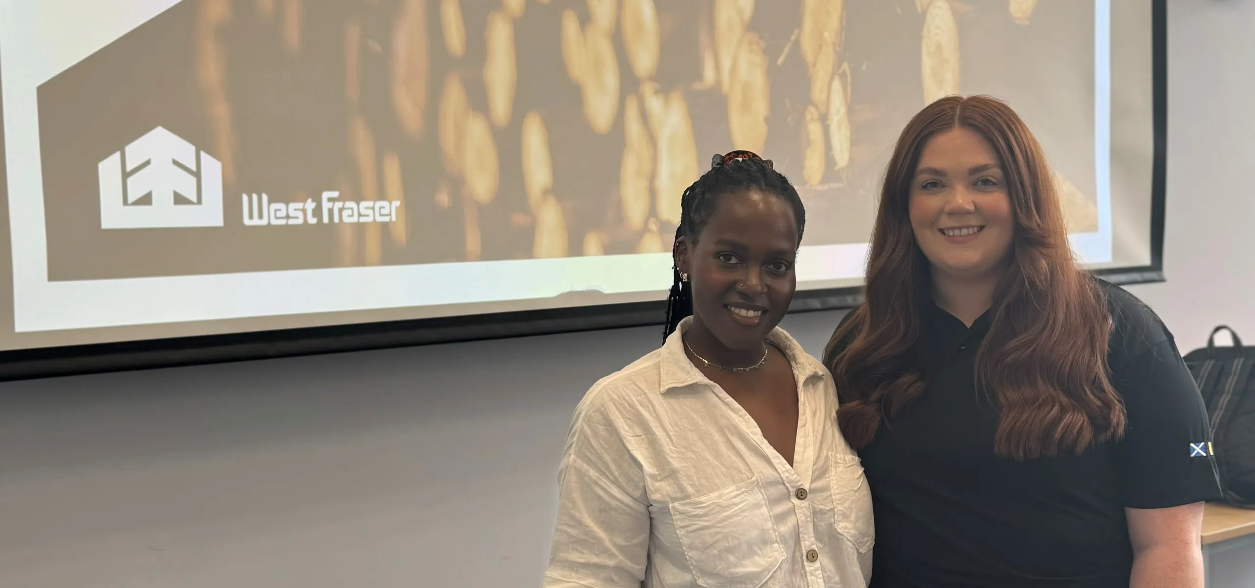Deborah Ayebare (l), IT Project Intern and Nicole Ralston (r), Quality Team Leader