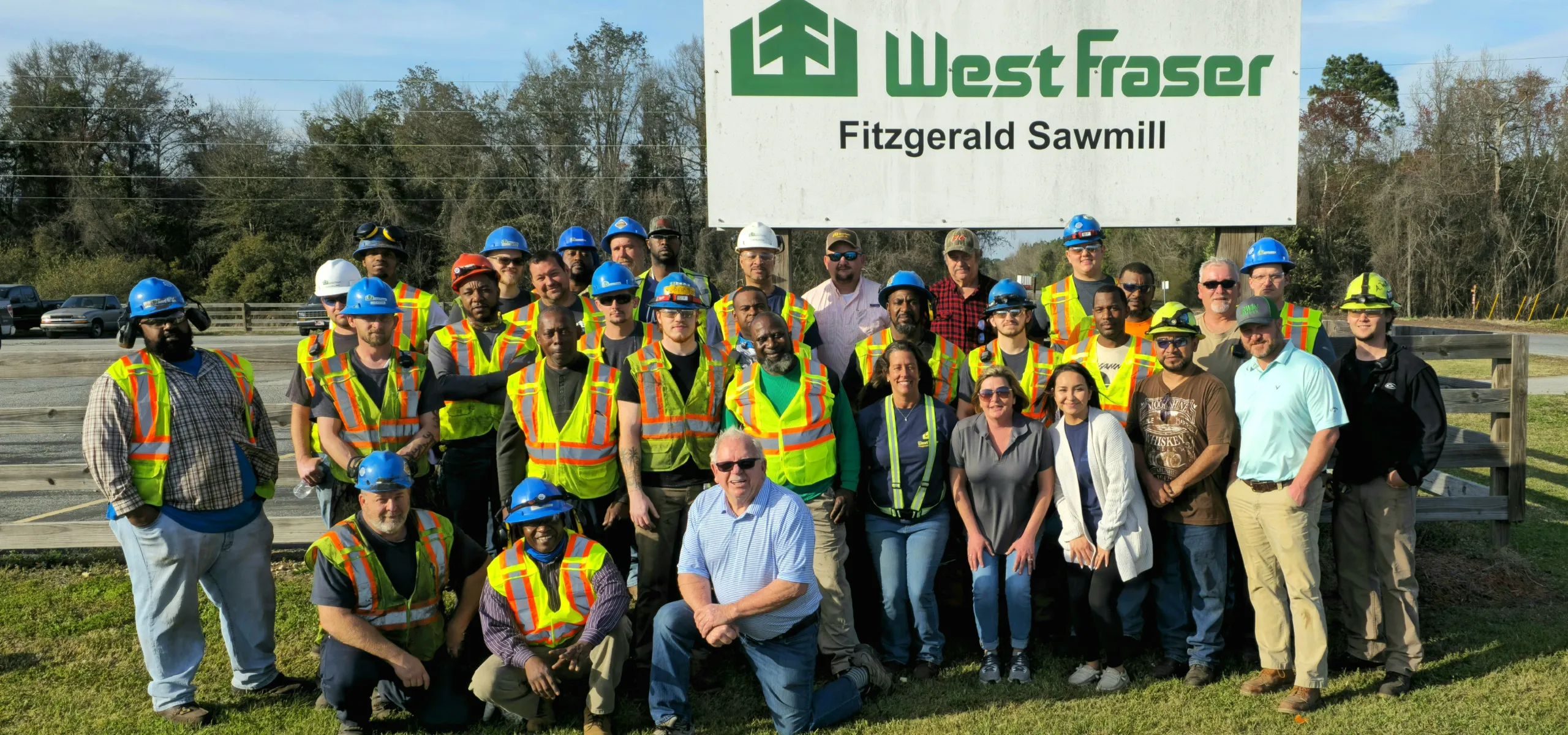 Team members from our Fitzgerald sawmill, winnter of the 2023 President's Safety Award