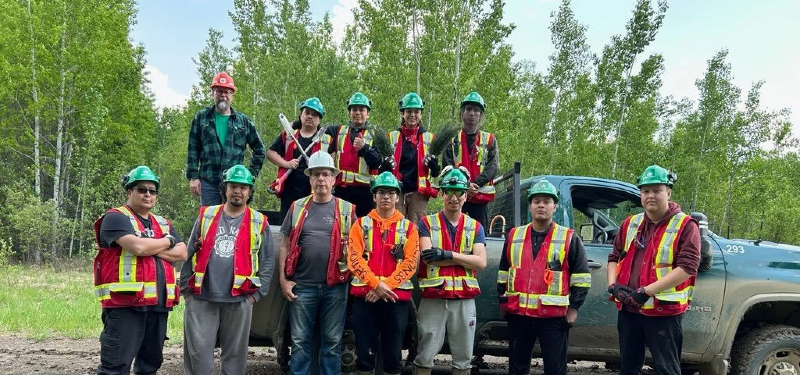 NCW gave students a tour of 30-year-old blocks to demonstrate how different silviculture activities impacted how the forest grew back