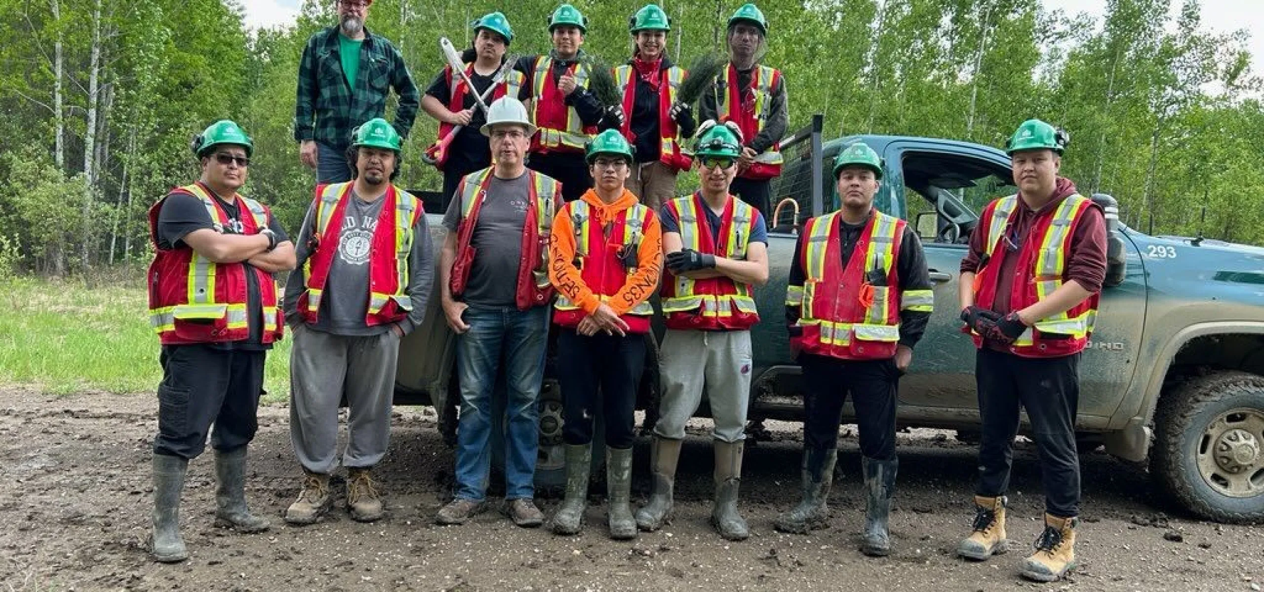 NCW gave students a tour of 30-year-old blocks to demonstrate how different silviculture activities impacted how the forest grew back