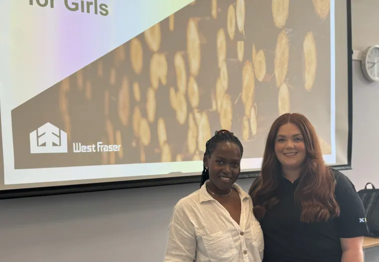 Deborah Ayebare (l), IT Project Intern and Nicole Ralston (r), Quality Team Leader