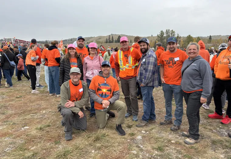 Cochrane Woods group members volunteered and participated at the Truth   and Reconciliation event at Morleyville and Mînî Thnî, Alberta on September 30th. 
