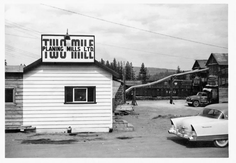 Two Mile Planer, with 12 employees, as seen by the Ketcham brothers in 1955.