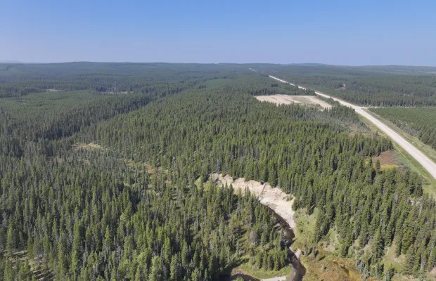 A view of the Lovett River Campground.